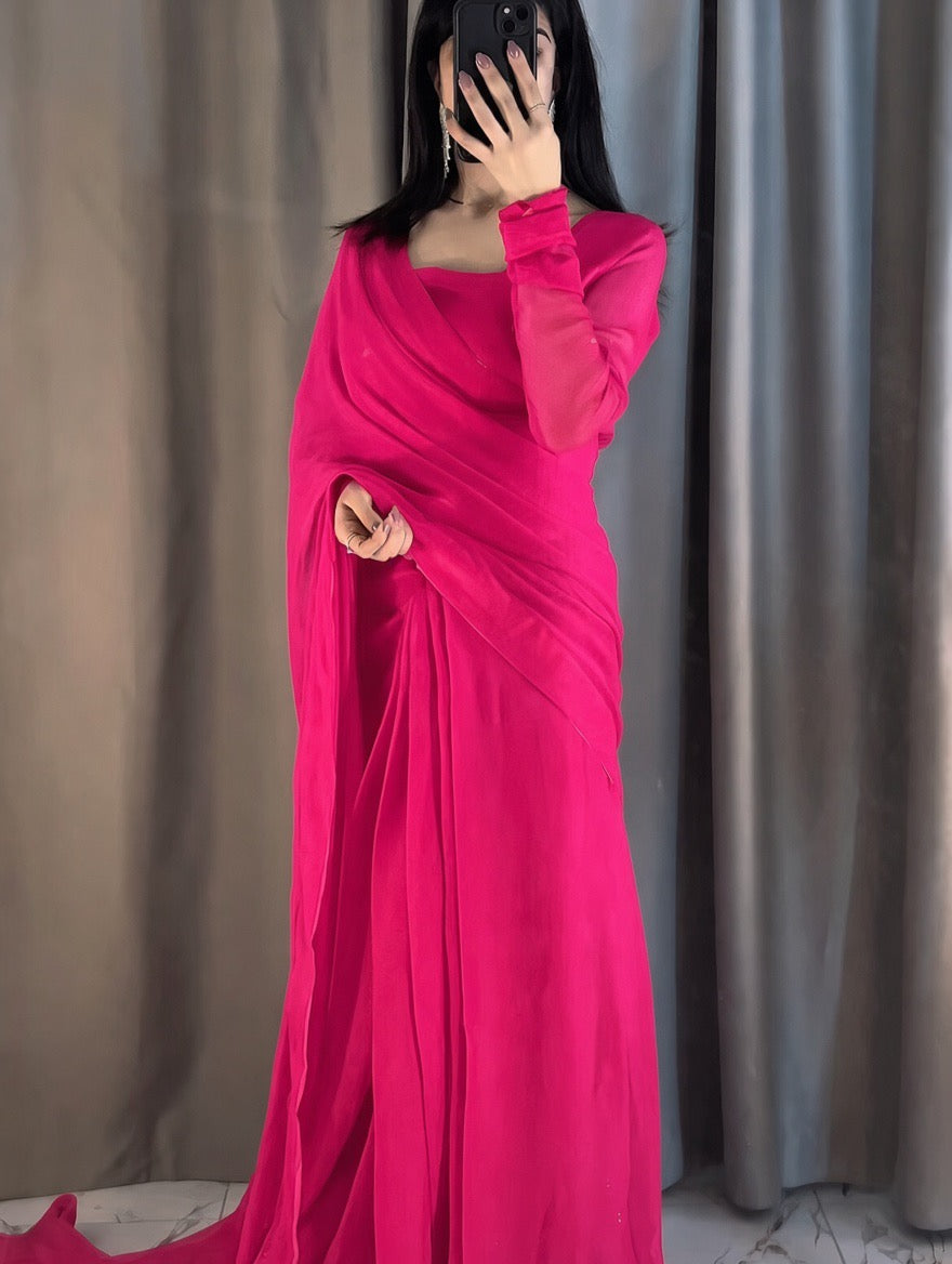 Ruby Drape - Shocking Pink