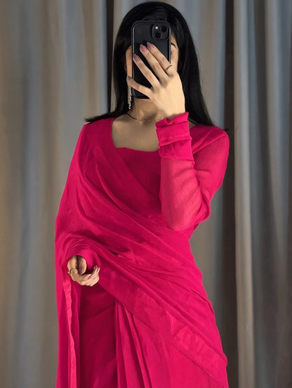 Ruby Drape - Shocking Pink